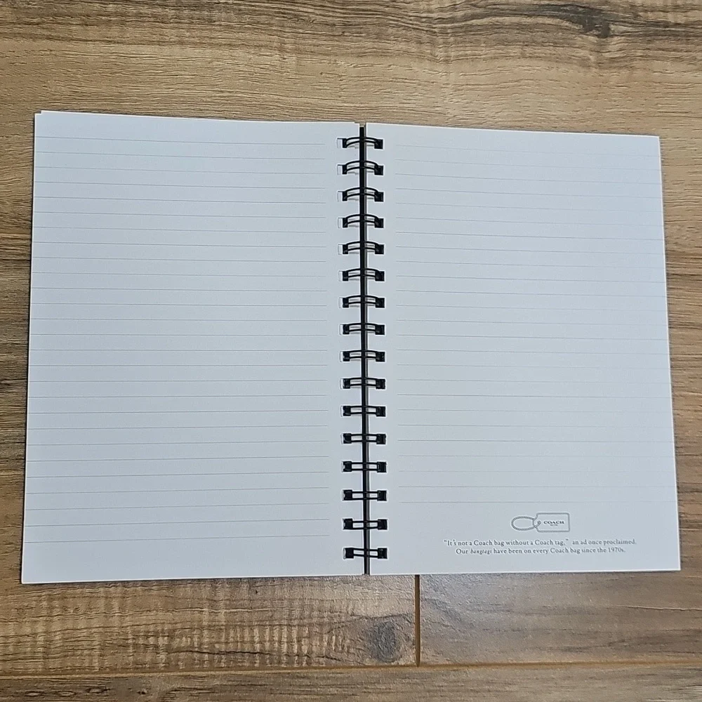 NWOT Coach x Peanuts Notebook In Signature Canvas